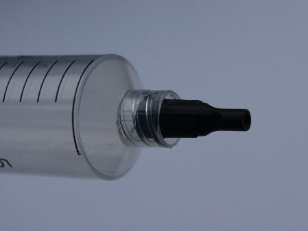 Black luer lock tip cap