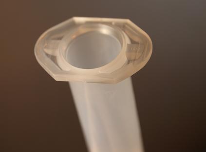 Flange ends are side and reinforced for use with air powered dispensers