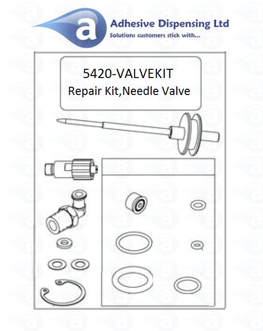 5420-VALVEKIT Repair TS5420 Adhesive Dispensing Techcon