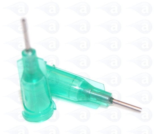 TE718050PK Tip 18 Gauge Green 1/2" Long Adhesive Dispensing