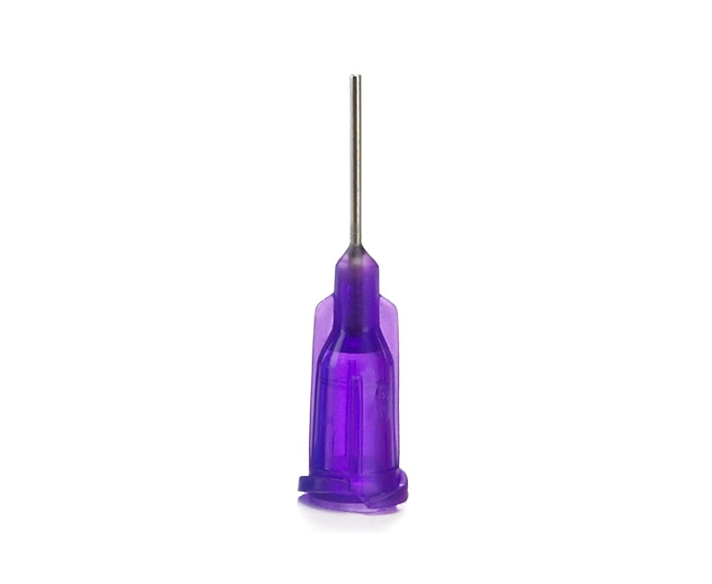 TE721050 21G Purple Luer Lock Tip 1/2" Adhesive Dispensing Ltd