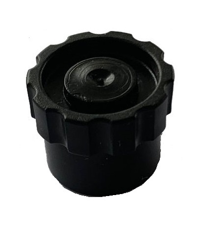 AD900-BLACK luer lock tip cap seal stand up black
