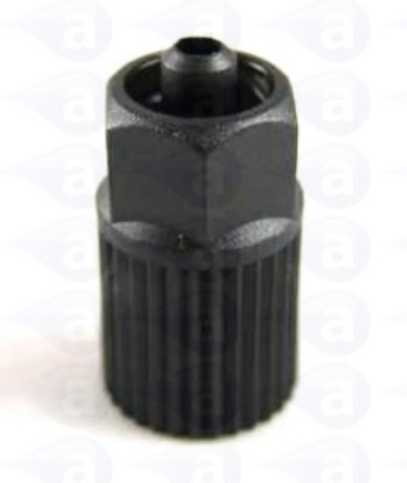 LA10-00 luer lock mix nozzle adapter fitting black