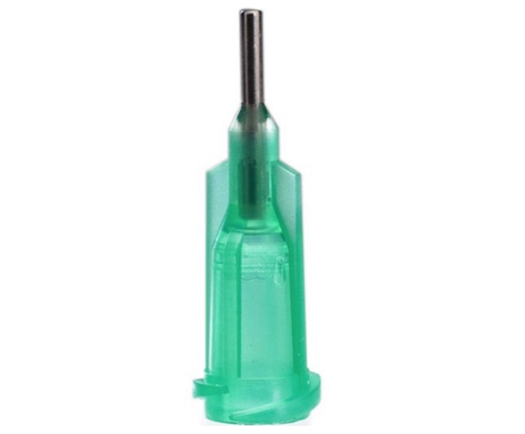 TE718050PK Tip 18 Gauge Green 1/2" Long Adhesive Dispensing