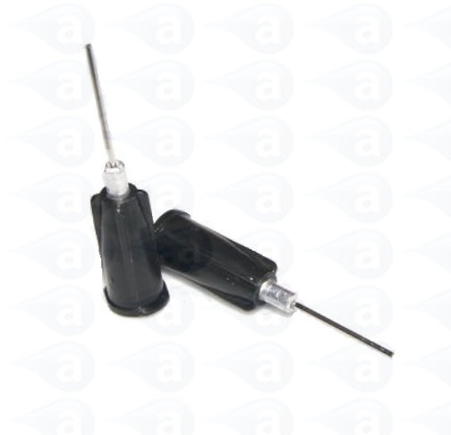 TS22-1/2 Needle Luer Lock Tip 22 Gauge Black Techcon