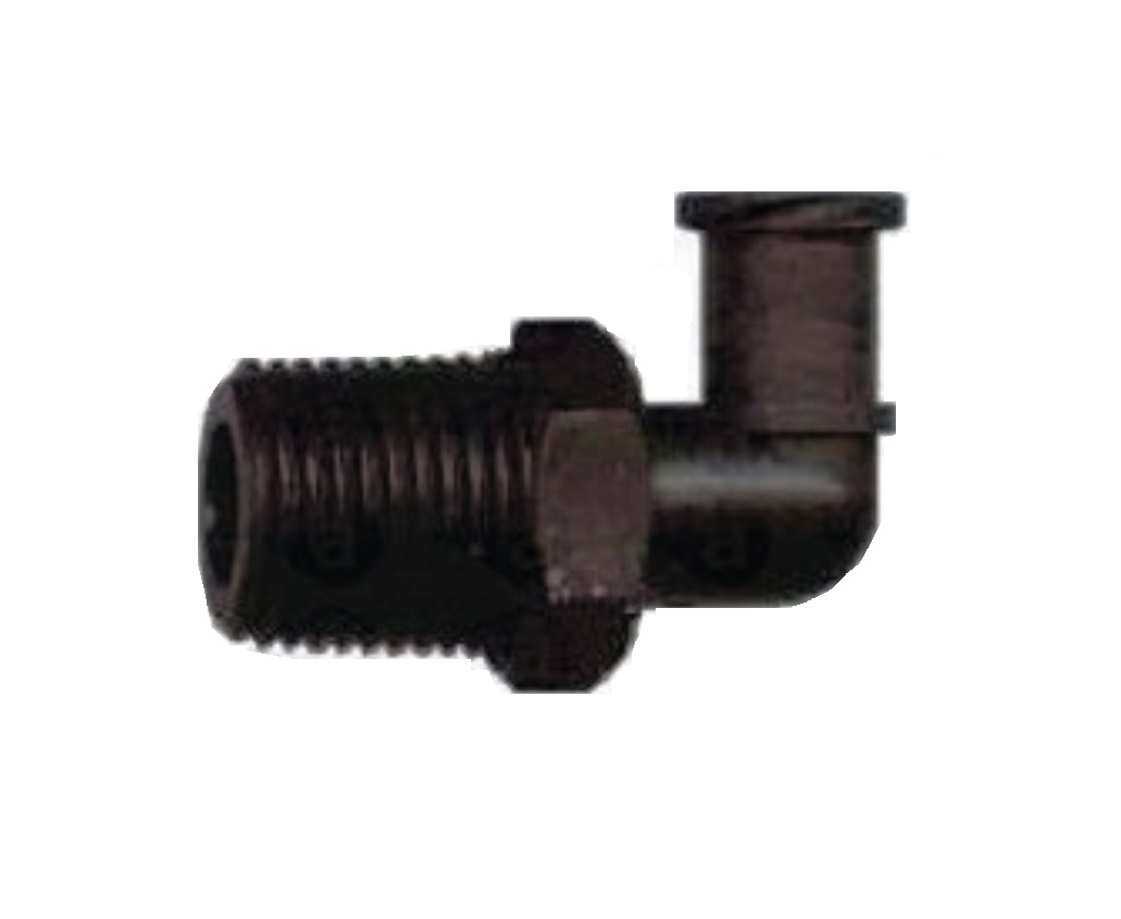 TSD931-75PK Elbow Fitting Luer Lock 1/8" Black