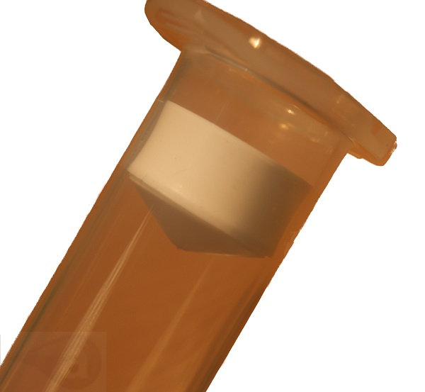 Syringe barrel wiper piston adhesive dispensing